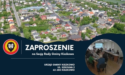 Zdjęcie do Zaproszenie na XXVI Sesję Rady Gminy Kiszkowo 